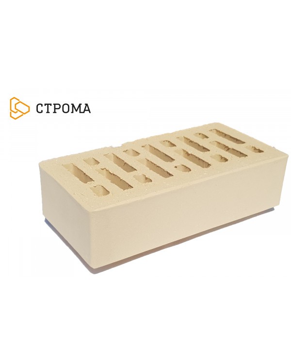 КИРПИЧ ЛИЦЕВОЙ КЕРАМИЧЕСКИЙ СЛОНОВАЯ КОСТЬ (СТРОМА)